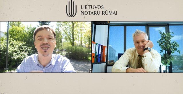 Apie notarus su humoru. Teisininkas Saulius padeda Tomukui eNotaro pagalba įsigyti svajonių būstą